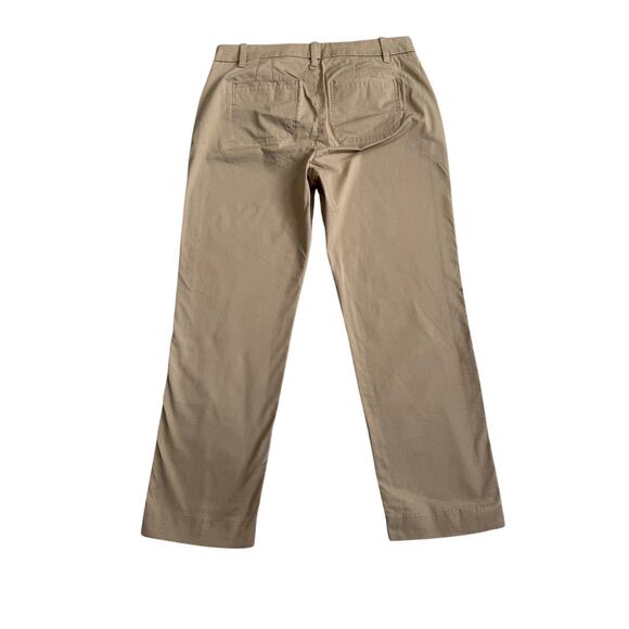 Vince Pants Women's 10 Chino Chopped Tan Midrise 98% Cotton - Picture 2 of 6